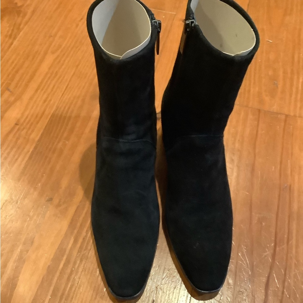 Aquatalia Black Suede Ankle Boots